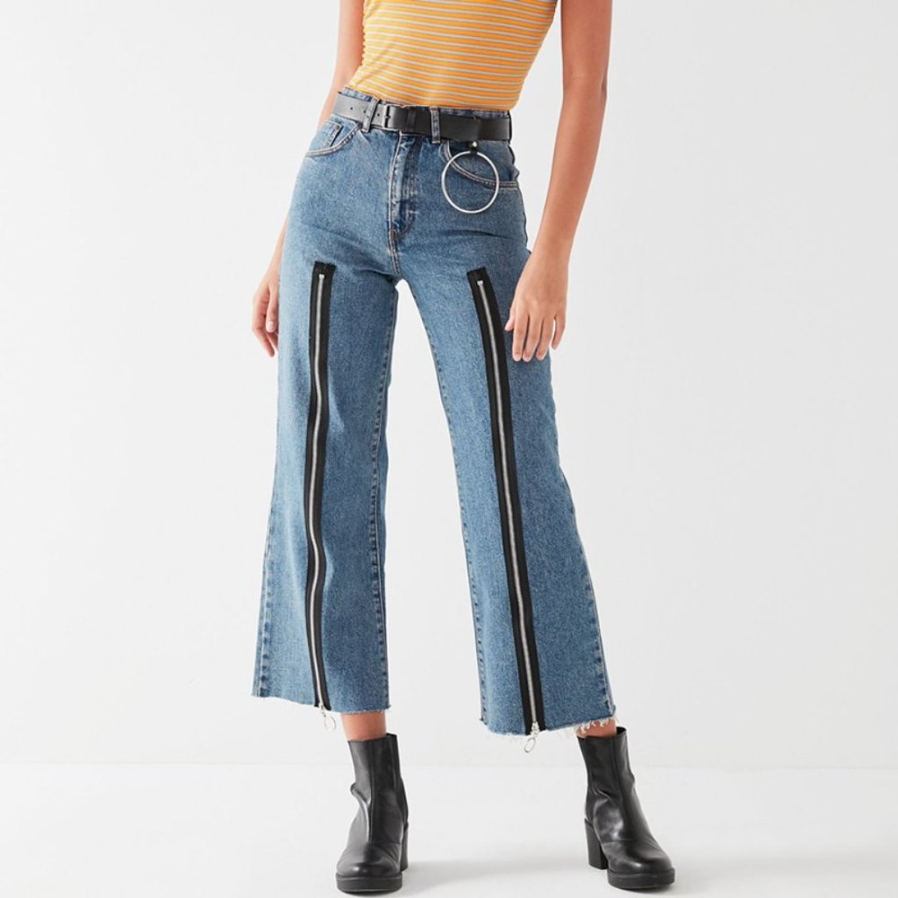 The Ragged Priest  Free people zipper  jeans